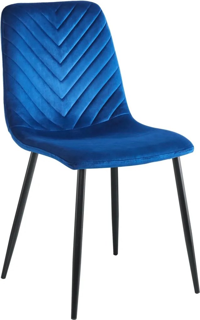 Krzesło do jadalni z przeszyciami w jodełkę K5-FX, tkanina velvet