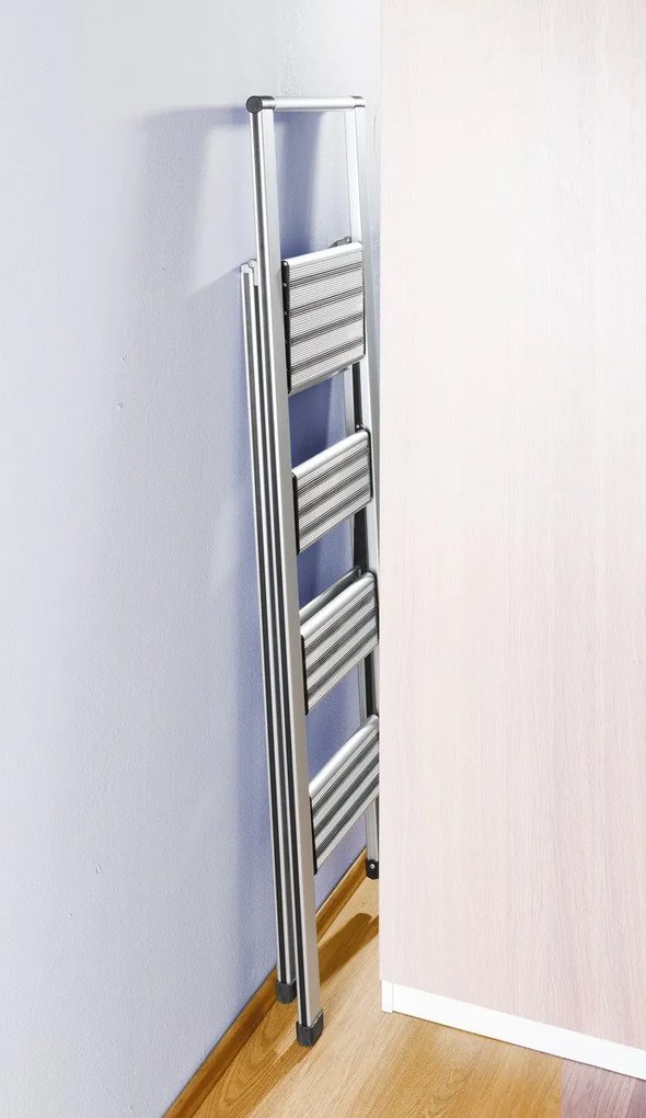 Aluminiowa drabina, 4-stopniowa, WENKO