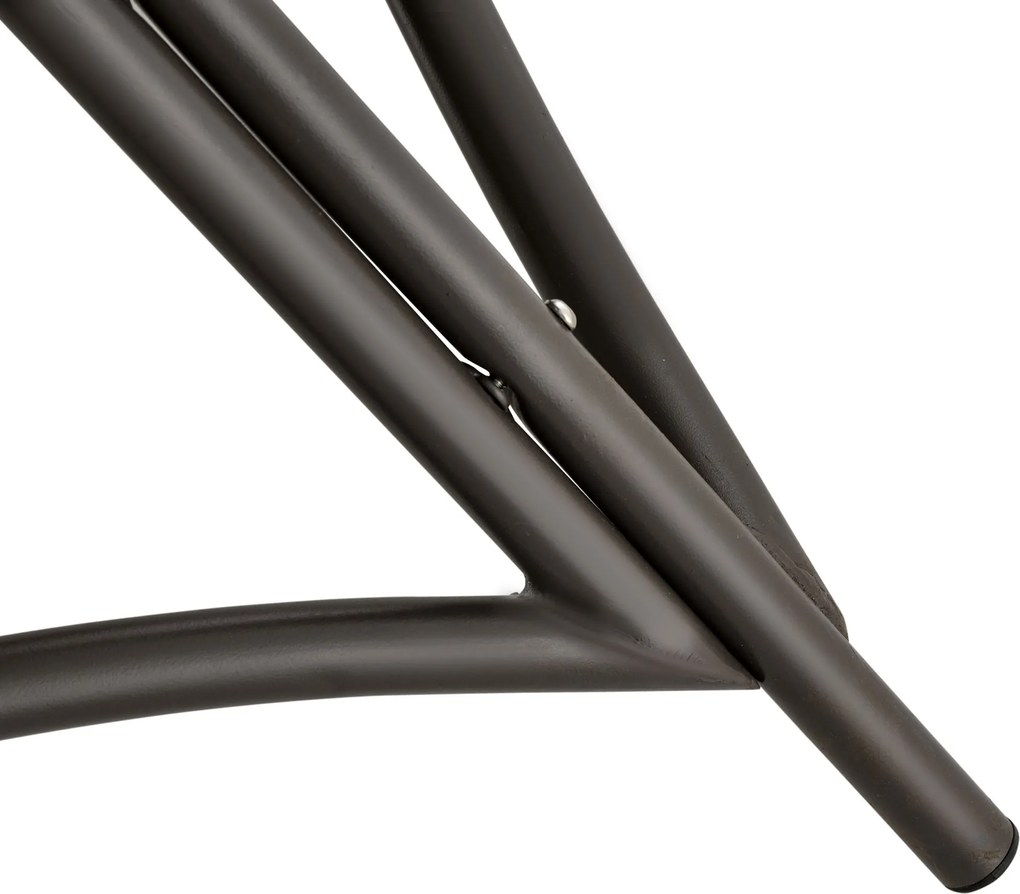 Krzesło skladane krzesło ogrodowe do pracy w domu na dwoje z poduszką i koszem | Aosom PL