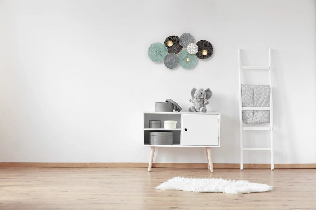 Ozdoba ścienna DECO z liści lilii wodnej, 90 x 50 cm