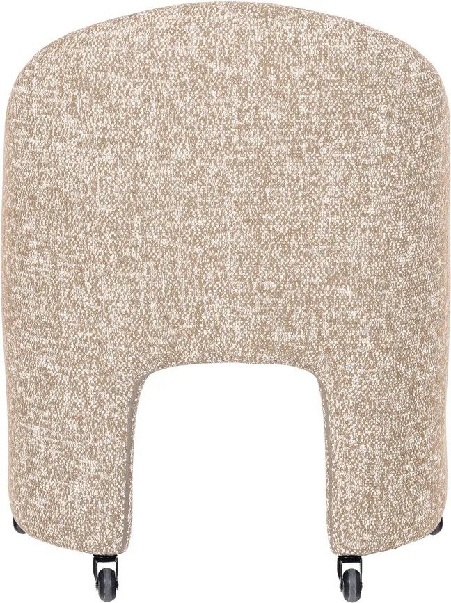 Beżowe tapicerowane krzesło biurowe Cordo – WOOOD