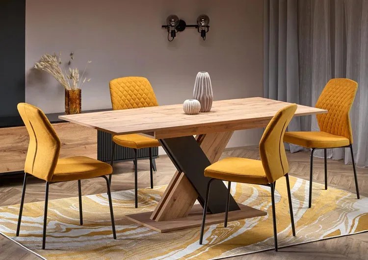 Prostokątny nowoczesny stół dąb wotan S3-B40