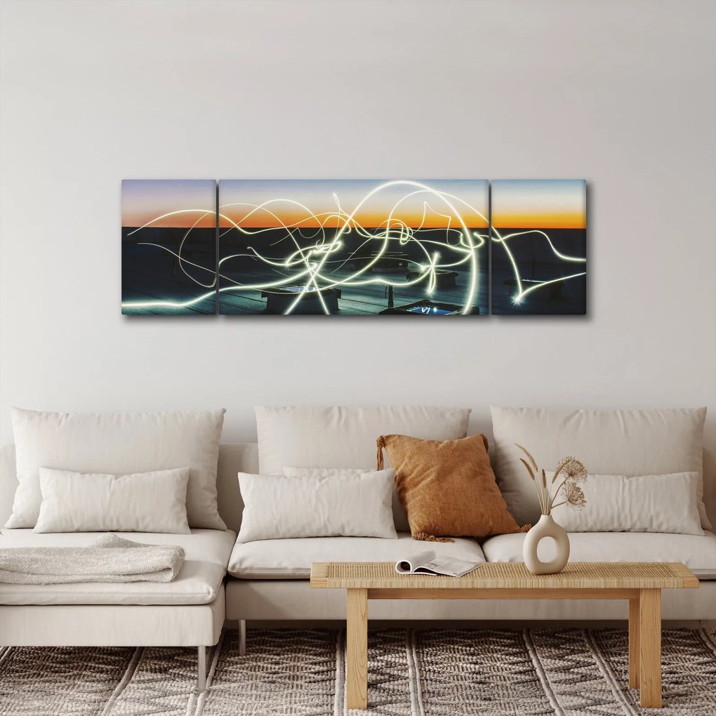 Obraz - widok nieba z dachu (170x50 cm)