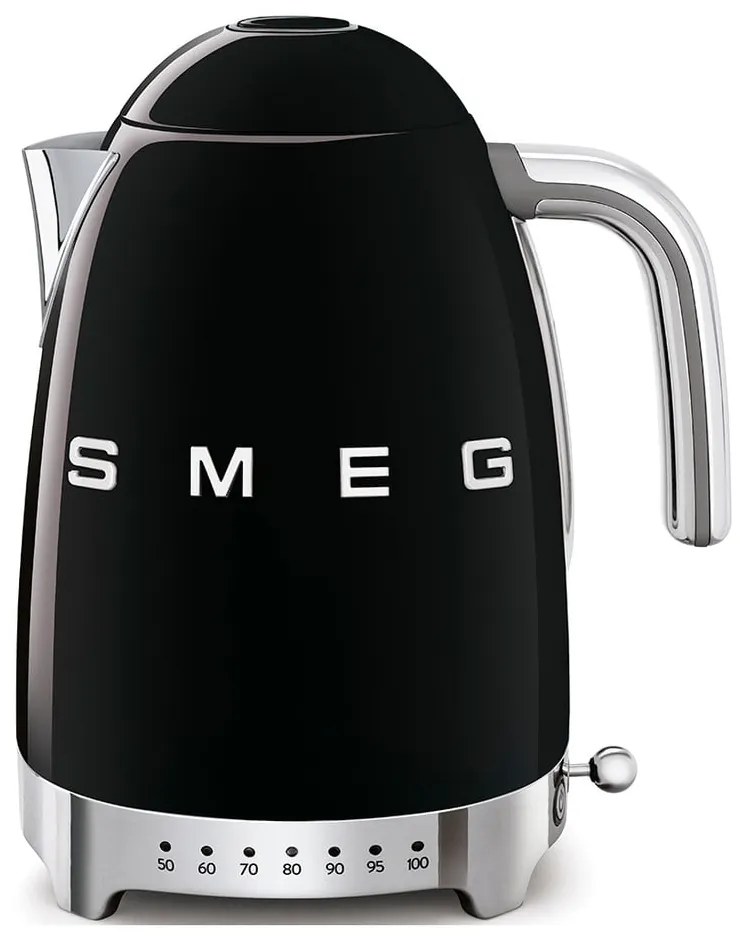 Czarny czajnik elektryczny ze stali nierdzewnej 1,7 l Retro Style – SMEG