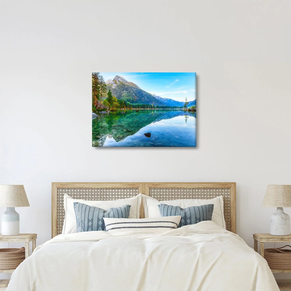 Obraz - Jezioro Hintersee (70x50 cm)