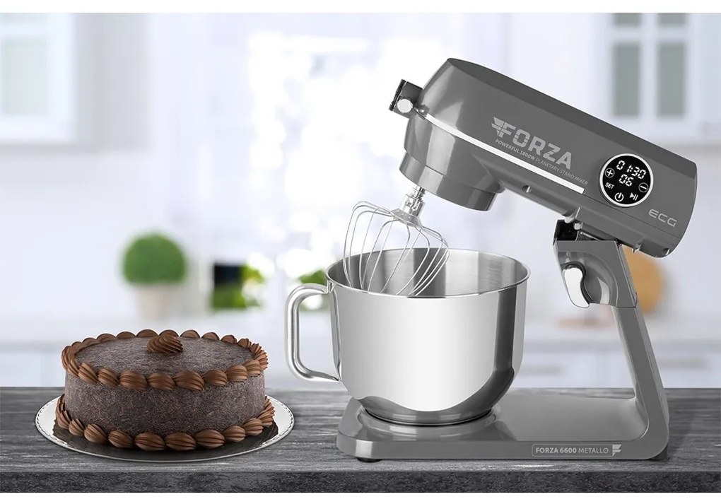 ECG Forza 6600 robot kuchenny Metallo Scuro