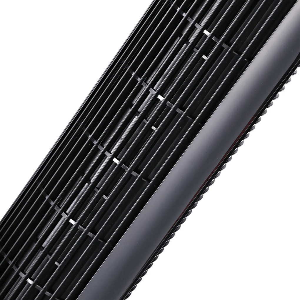 HOMCOM Wentylator Stojący Kolumnowy 45W Cichy 3 Poziomy Wentylacji Oscylacja 70° Czarny | Aosom PL