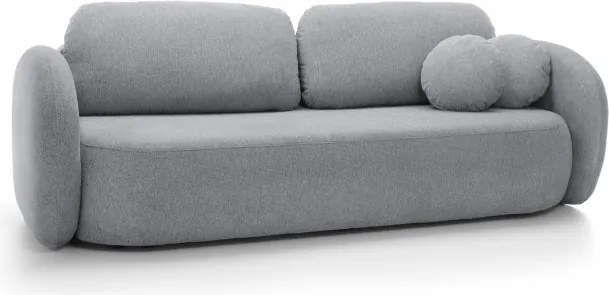 Sofa OLIO z funkcja spania i pojemnikiem JASNY SZARY ARAGON 93