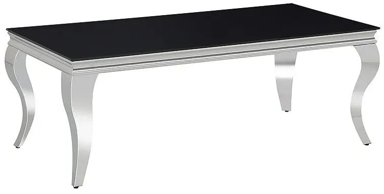 Ława PRINCE A 120x60 czarna/chrom SIGNAL