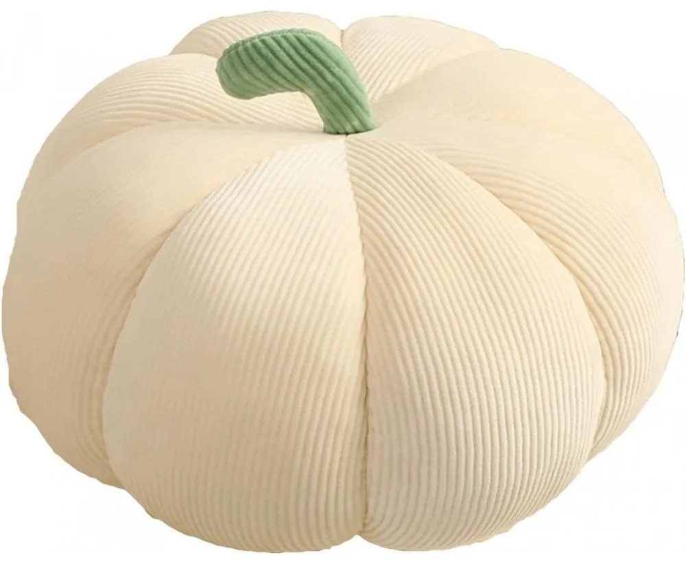 Poduszka do siedzenia w kształcie dyni PUMPKIN 55 cm, kremowa