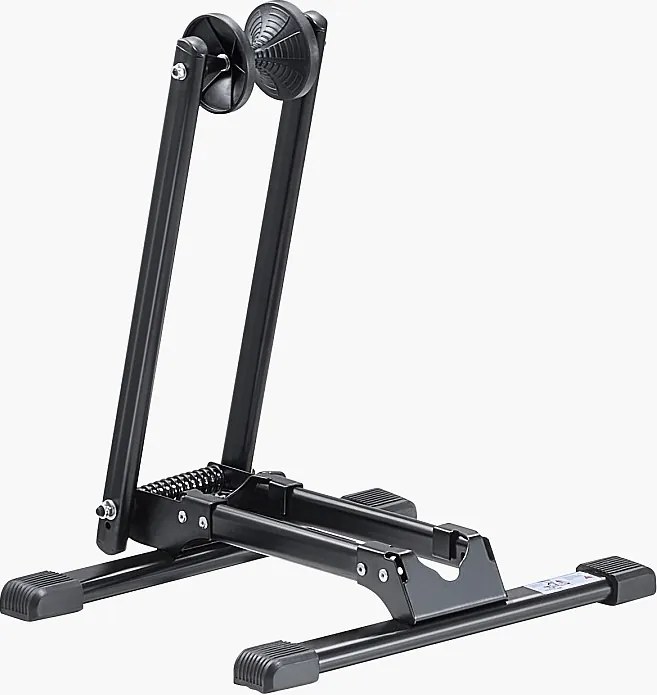 Stojak na Rower SucceBuy Kompatybilny z MTB i Rowerami 50.8-73.7 cm, Składany Uchwyt na Rower, Stojak do Przechowywania Roweru ze Stali Węglowej, do Garażu