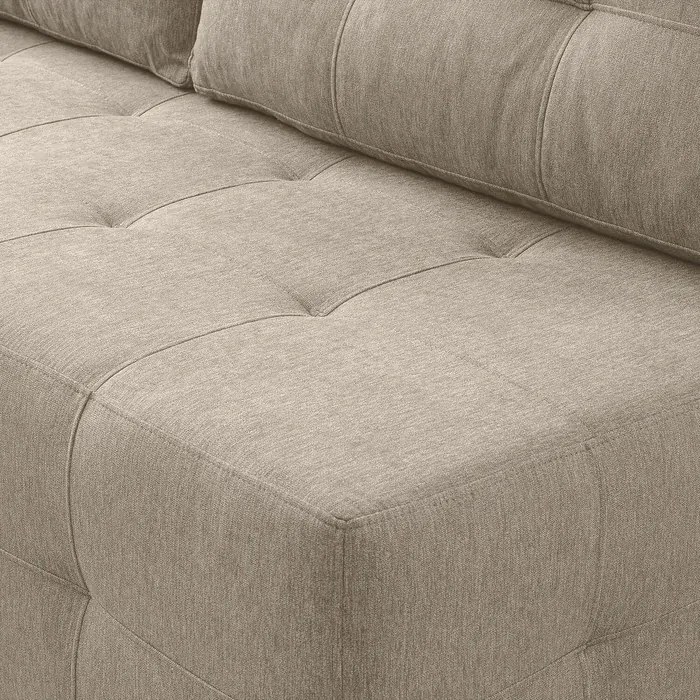 Sofa z Funkcją Spania MORANA Beżowa Nowoczesna