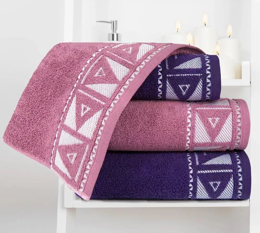 Ręcznik Greno Yolo 70x130 Indygo Fiolet 450g/m2 Premium GRENO