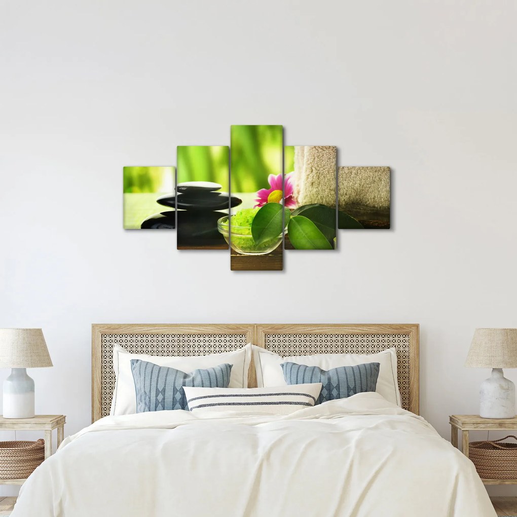 Obraz narzędzi do masażu (125x70 cm)