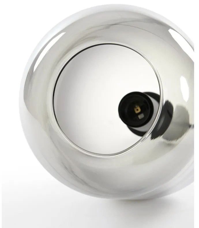 Szara lampa sufitowa z szklanym kloszem ø 21 cm Lekar – Light & Living