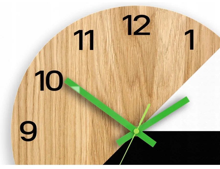 Zegar na ścianę nowoczesny efektowny okrągły cichy do kuchni salonu pokoju