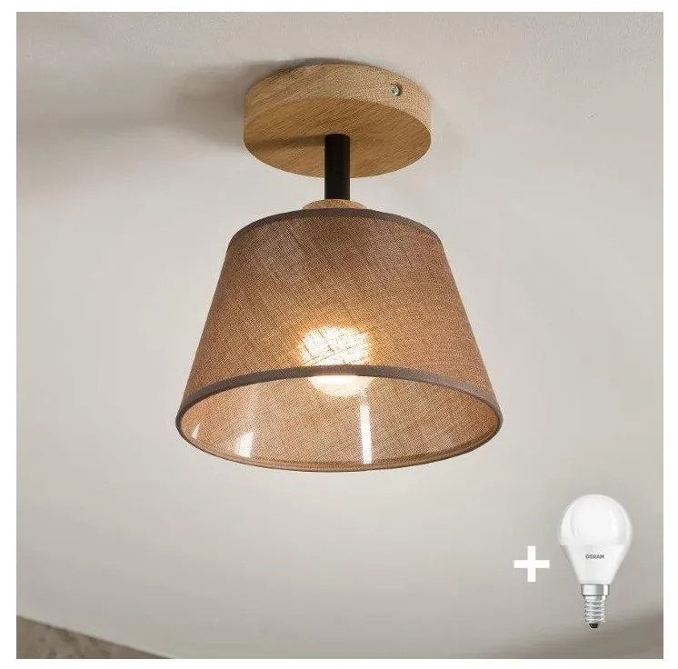 Brilagi - LED  Żyrandol natynkowy ANTHONY 1xE14/60W/230V dąb/brązowy