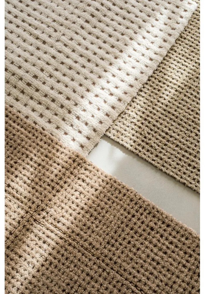 Wełniany dywan odpowiedni do prania/tkany ręcznie w naturalnym kolorze 80x140 cm Unexpected Wool – Lorena Canals