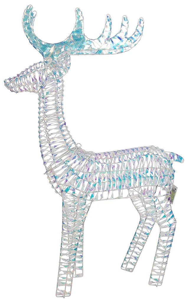 Świąteczna lampa podłogowa Tęcza Jeleń 60 cm z LED - Niji