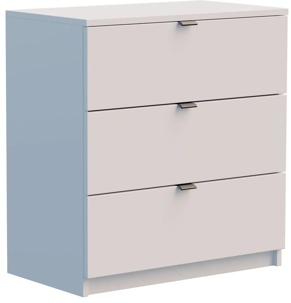 Biała komoda z 3 szufladami do przechowywania K2-H66