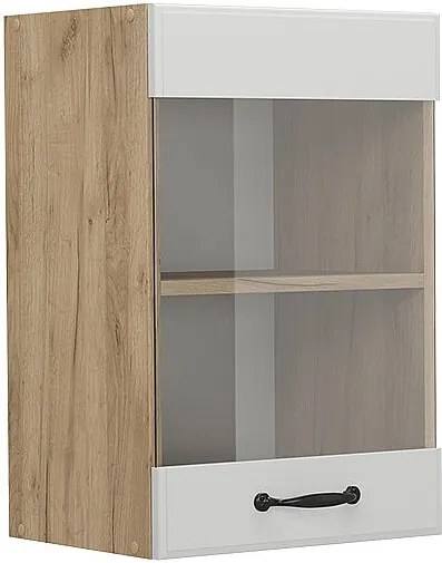 Szklana szafka kuchenna biały domek wiejski 40x31x60 r-line