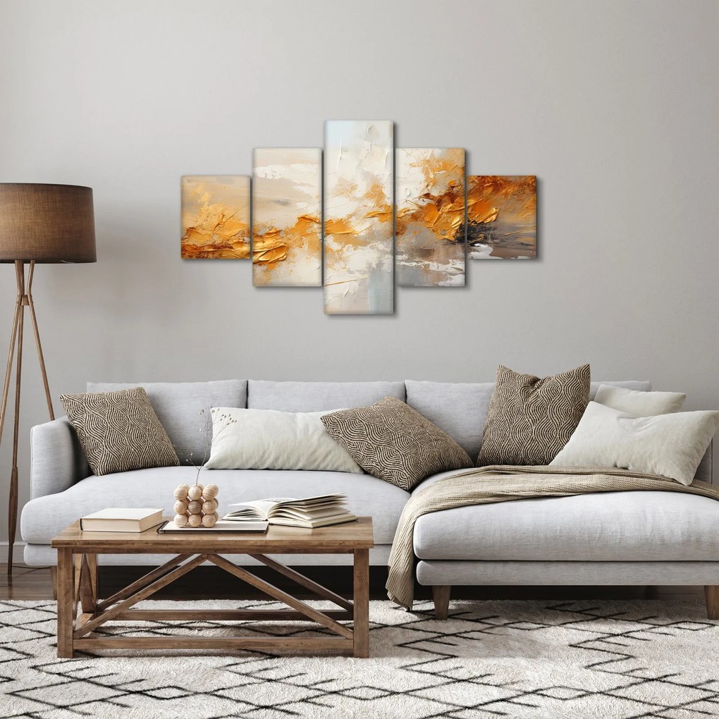Obraz - Złota tekstura (125x70 cm)