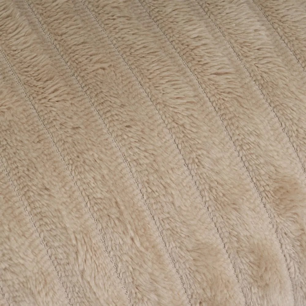 Brązowy koc z mikropluszu 130x160 cm Fur Velvet – Casa Selección