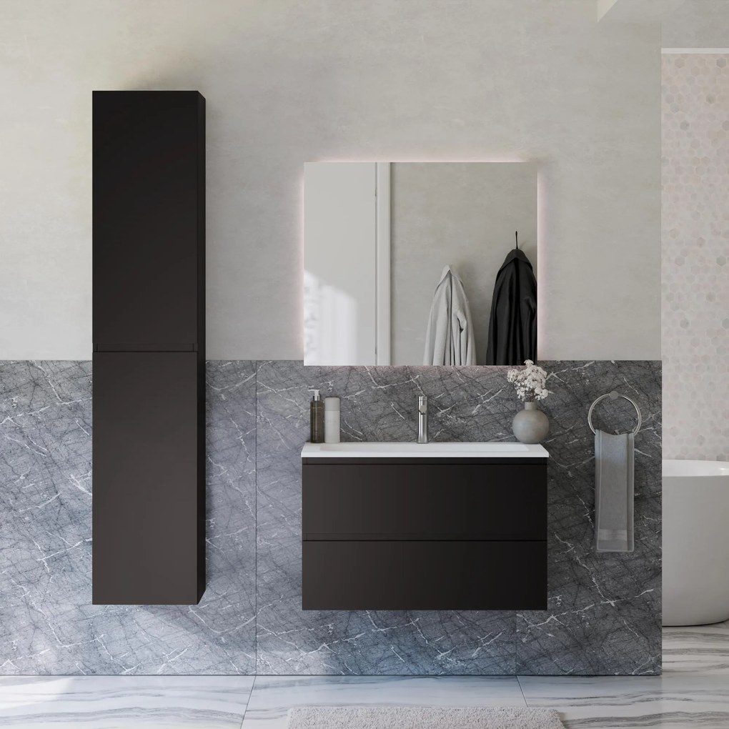 Badmöbel Set AVA 80 cm mit Waschbecken