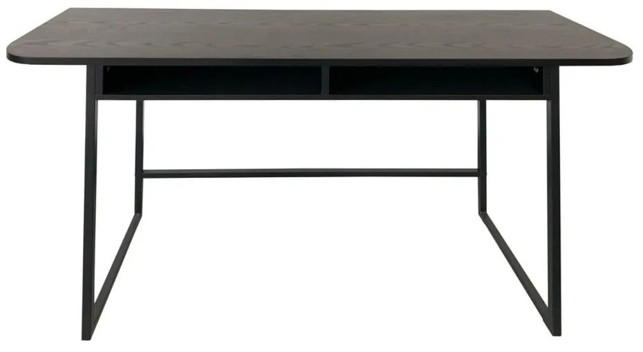 Czarna konsola w dekorze jesionu 40x140 cm Darlington – Actona