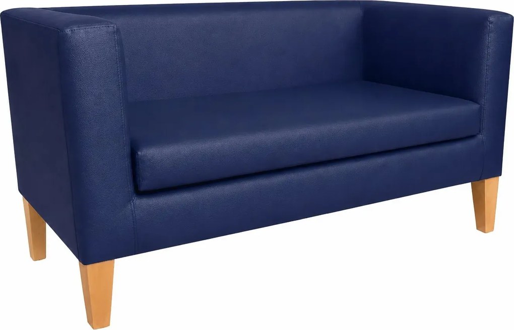 Sofa Monaco : Kolor nogi - Drewno, Kolor tkaniny - EKO-SKÓRA - 4D, Typ tkaniny - Eko-skóra , Wysokość nogi - 20 cm