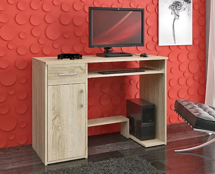 Biurko Komputerowe 90 Cm Dąb Sonoma S4-K08