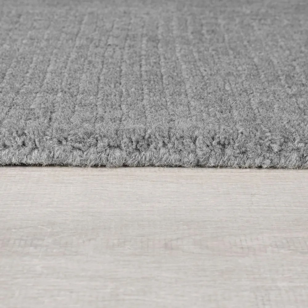 Szarobeżowy wełniany dywan tkany ręcznie 200x290 cm Border – Flair Rugs