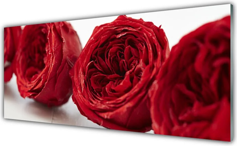 Panel Szklany Bukiet Herbacianych Róż