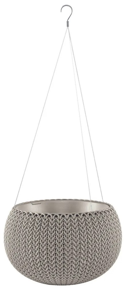 Keter Doniczka wisząca Cozies S beżowy, 3,2 l, 28x 18 cm