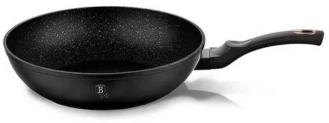 Berlinger Haus Patelnia Wok z powłoką marmurowąBlack Rose Collection, 30 cm