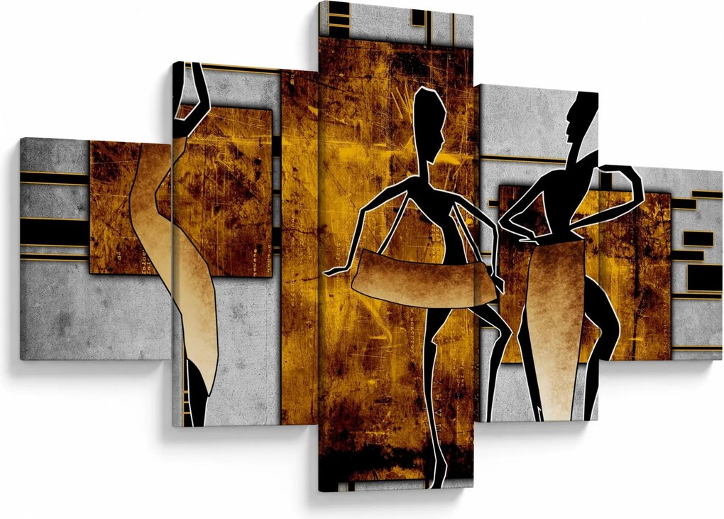 Obraz - Motywy kultury afrykańskiej (125x70 cm)