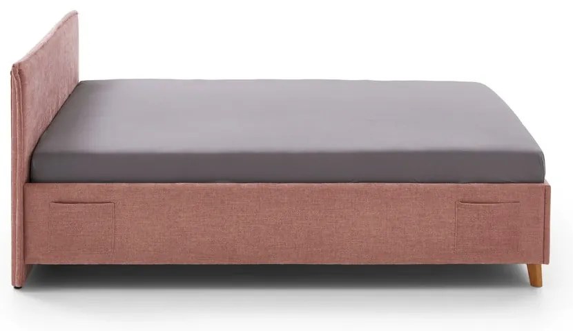 Różowe łóżko dziecięce ze schowkiem 140x200 cm Fun – Meise Möbel