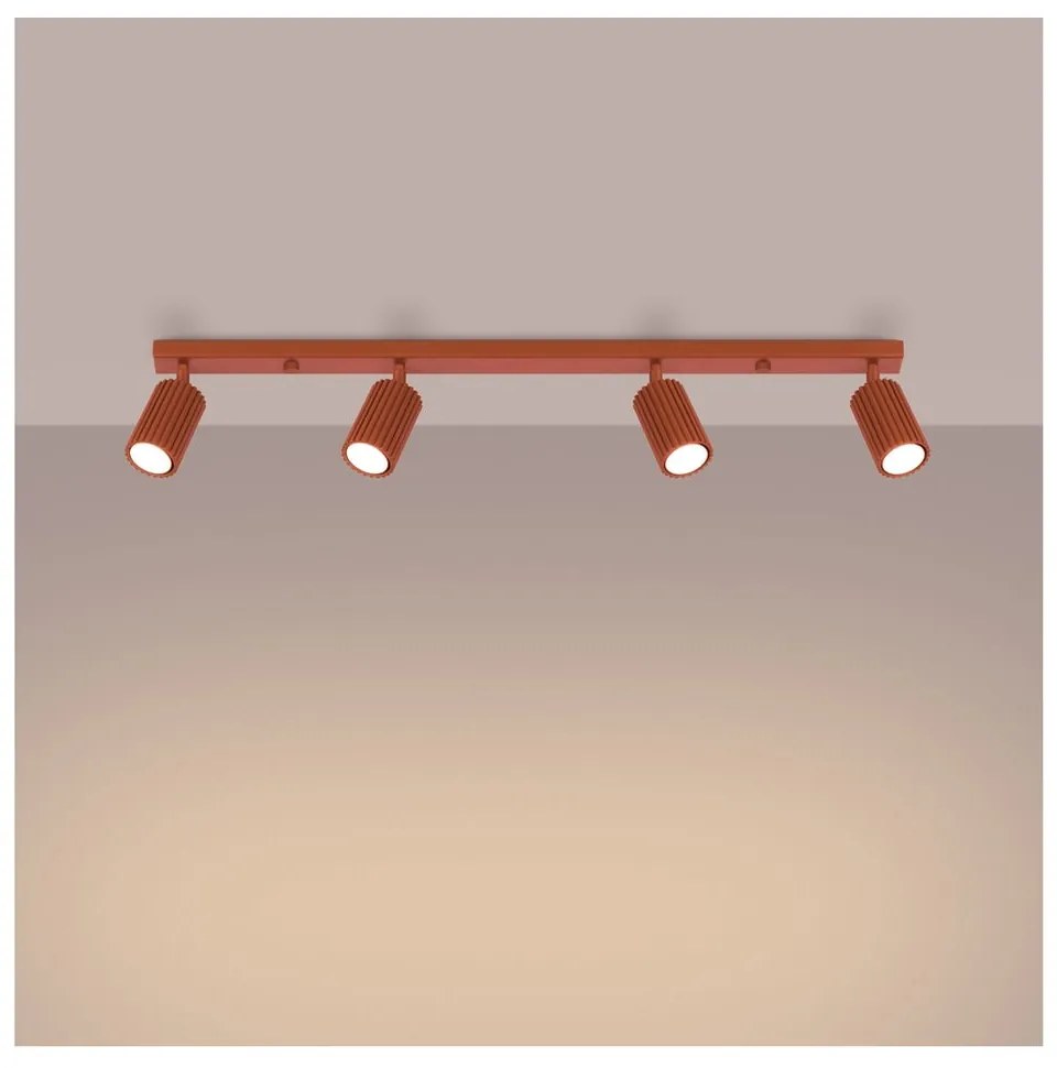 Ceglasta lampa punktowa 6,5x81 cm Gleam – Sollux