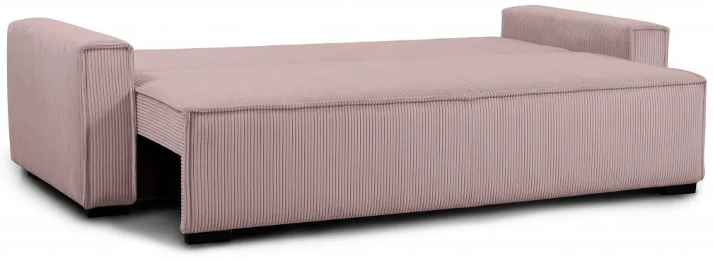 Trzyosobowa sofa rozkładana SMART różowa