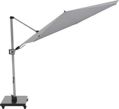 HYPERION 340 PRESTIGE – luksusowy huśtawkowy parasol ogrodowy z bocznym drążkiem : Kolor parasola - Jasnoszary