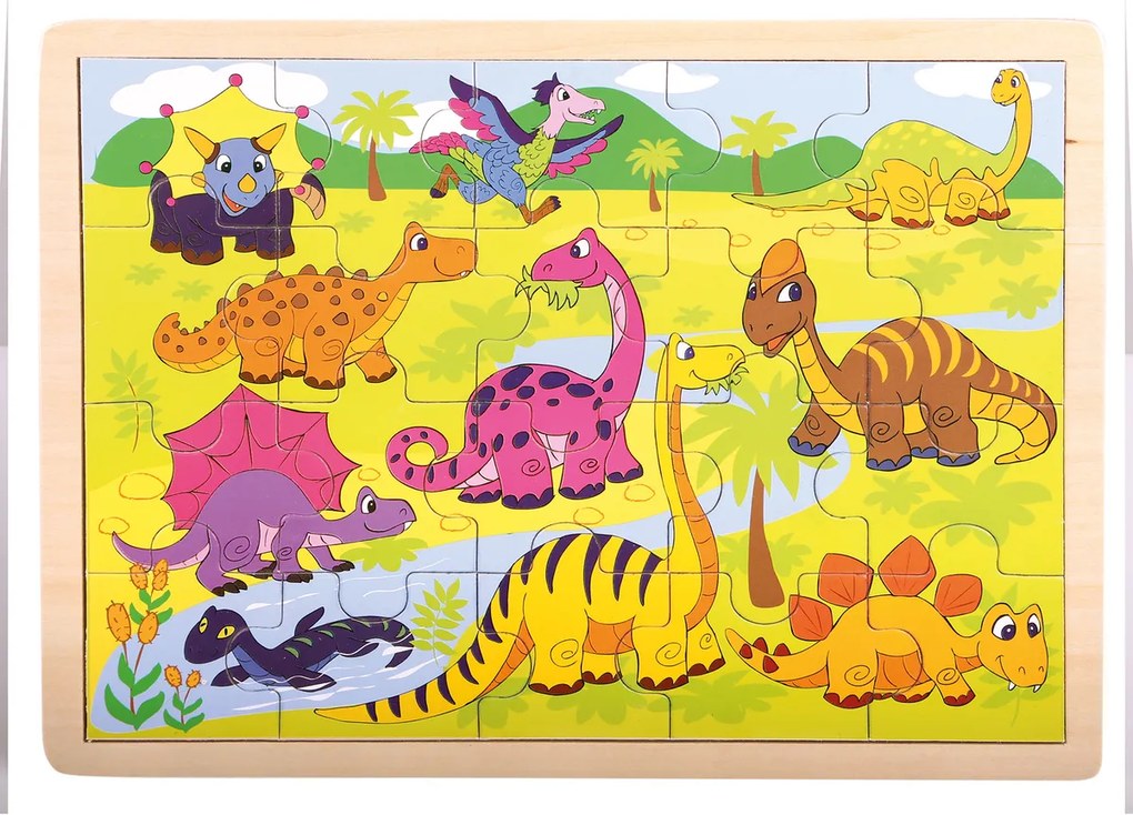 Bino Puzzle Dinozaury