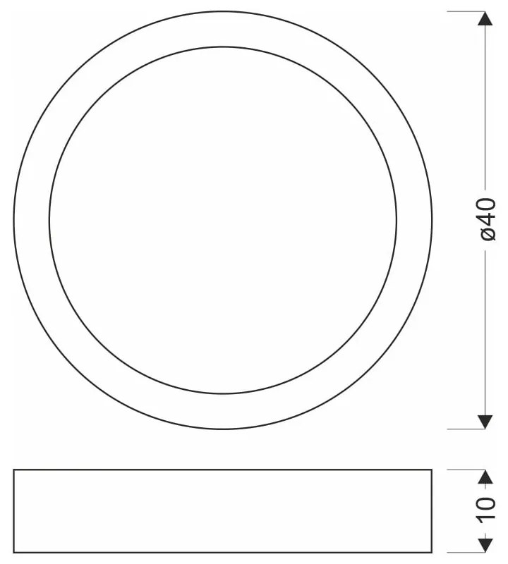 Biała/w naturalnym kolorze lampa sufitowa LED ø 40 cm Lazio – Candellux Lighting