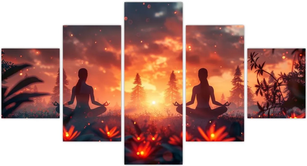 Obraz - Joga w przyrodzie (125x70 cm)