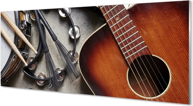 Panel szklany do Kuchni Akcesoria Muzyczne