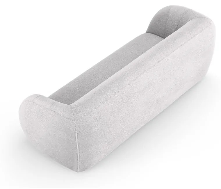 Jasnoszara sofa z materiału bouclé 230 cm Essen – Cosmopolitan Design