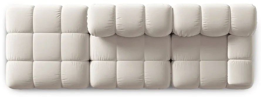 Beżowa aksamitna sofa modułowa 282 cm Bellis – Micadoni