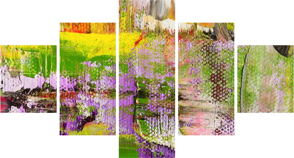 Obraz abstrakcji - malarstwo (125x70 cm)
