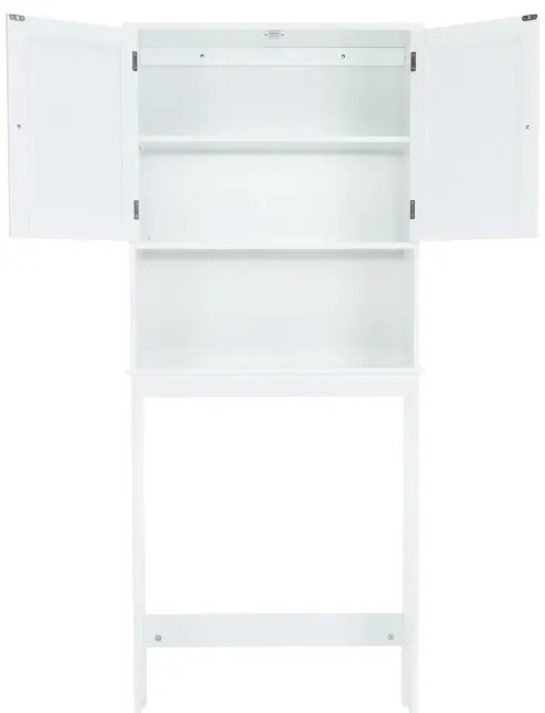 Biała szafka nad WC ATENE TYP 5