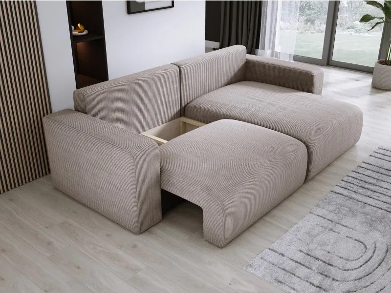 Narożnik wolnostojący CARL Prawy w tkaninie POSO 002