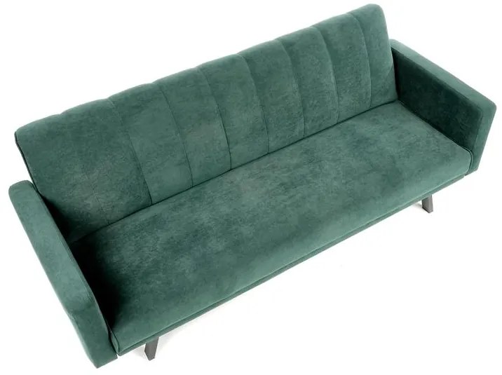 Ciemnozielona rozkładana sofa TROMSO